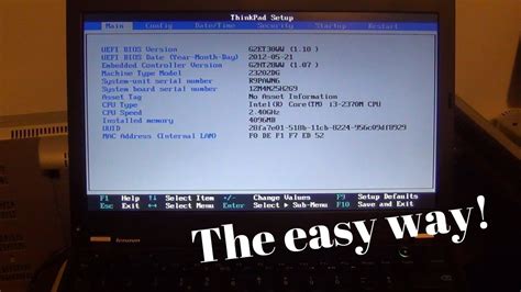 lenovo thinkpad bios|How to Enter the BIOS on a Lenovo Laptop: 4 Easy Ways .
